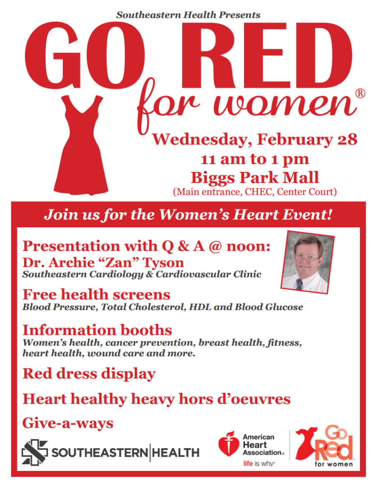 Go Red for Women Event Biggs Park Mall