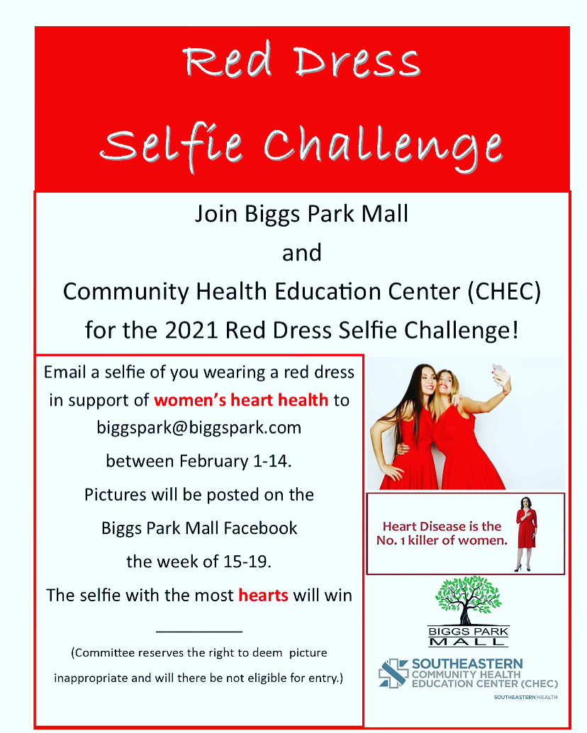 Red Dress Selfie Challenge - Biggs Park Mall