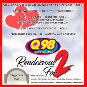 Rendezvous for 2 from Q98 and Biggs Park Mall