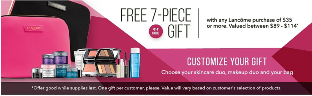 Estee Lauder Will Offer A Free Gift With Purchase At Belk Starting From March 29 Lancome Also Has 7 Piece Set So Be Sure To Stop By