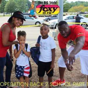 Pictures from the Foxy 99 Operation Back to School Event