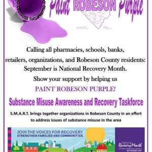 Paint Robeson Purple: Substance Misuse Awareness and Recovery Taskforce
