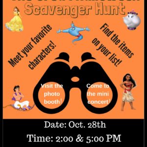 The Great Halloween Scavenger Hunt is on October 28 at Biggs Park Mall