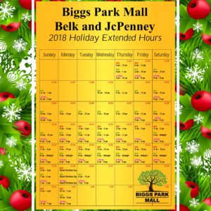 2017 Extended Holiday Hours