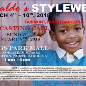 Final Casting Call for Renaldo’s Style Week Event