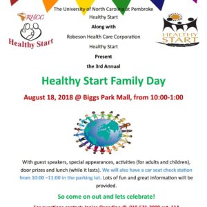 Healthy Start Family Day is August 18
