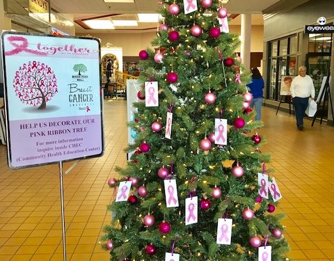 Decorate the Breast Cancer Awareness Tree