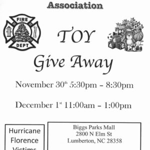 Lumberton Firefighters Association Toy Giveaway