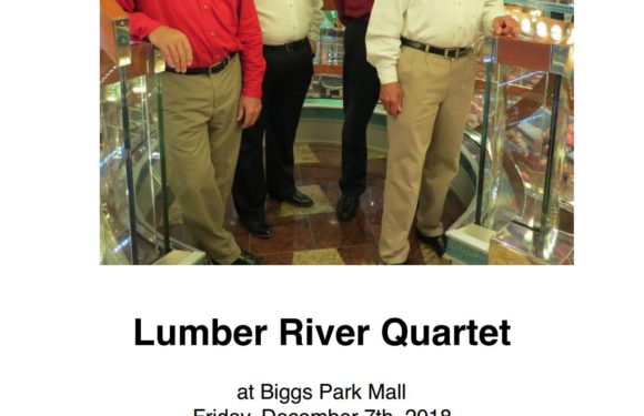 Lumber River Quartet at Biggs Park Mall on December 7