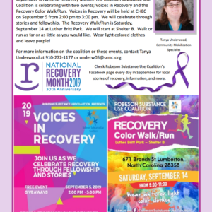 September 2019 is National Recovery Month