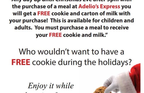 Free Cookies with Purchase from Adelio’s Express