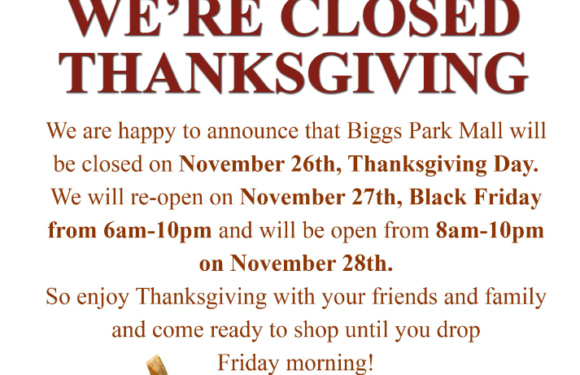 Closed on Thanksgiving – Black Friday Hours