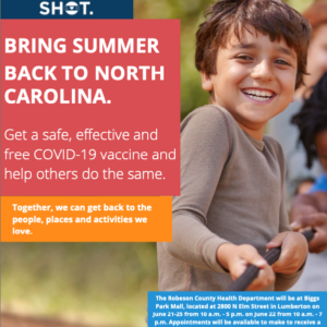 Bring Summer Back to NC – Covid-19 Vaccine Event
