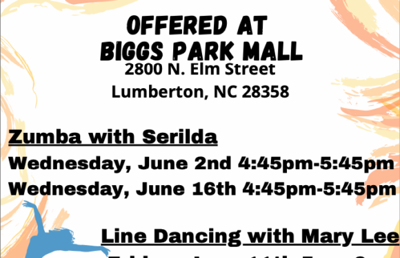 June Dance Classes at Biggs Park Mall