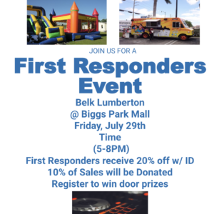 First Responders’ Event on July 29
