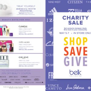 Charity Sale at Belk: May 5-7
