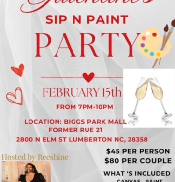 Galentine’s Sip & Paint